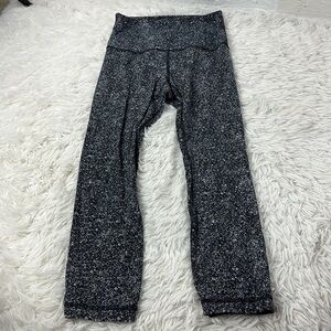 Lululemon Align Crop *21" Diffuse Starlight Black